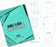 Load image into Gallery viewer, DIGITAL Dreams in Motion 2025 Weekly Planner