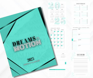 DIGITAL Dreams in Motion 2025 Weekly Planner